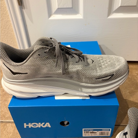 Hoka Clifton 9 Light Gray Men’s Shoes Size 13 - Picture 6 of 10